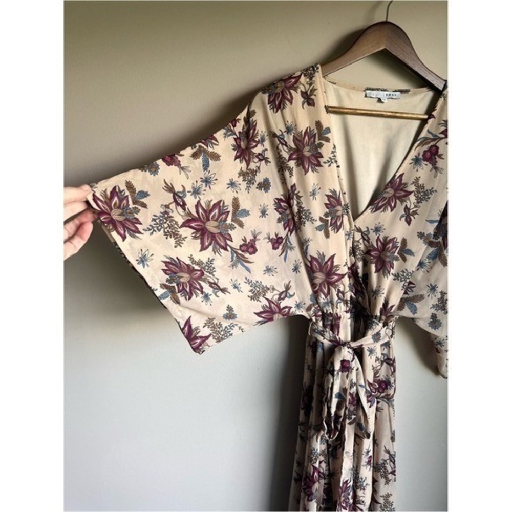 Baltic Born Women 2X Kimono Maxi Dress Garden Floral Wedding Guest Romantic Flaw - Picture 5 of 13